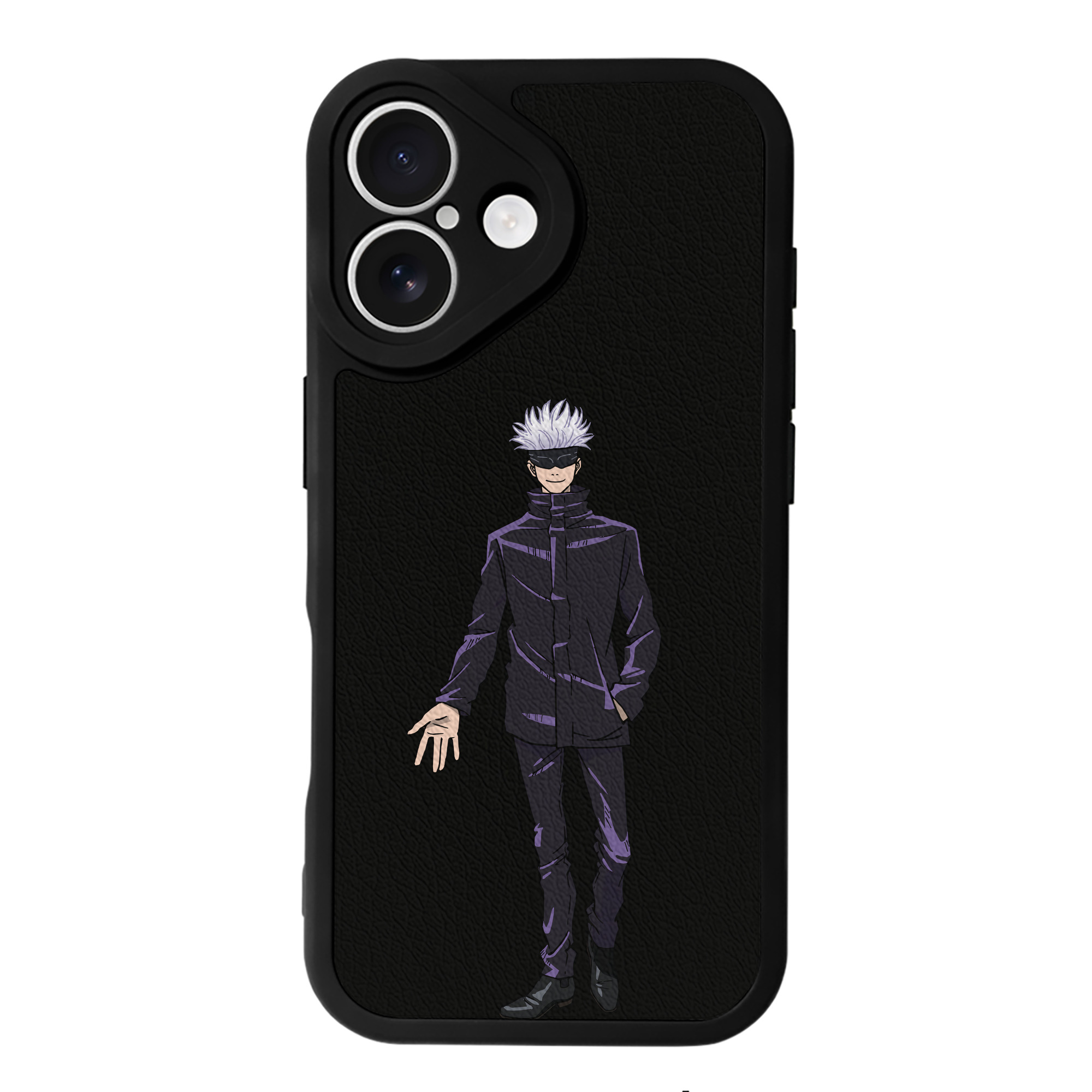 （画像用） 呪術廻戦 Jujutsu Kaisen 【iPhone 16シリーズ対応】シリコンスマホケース（レザー調） 材質：シリコン